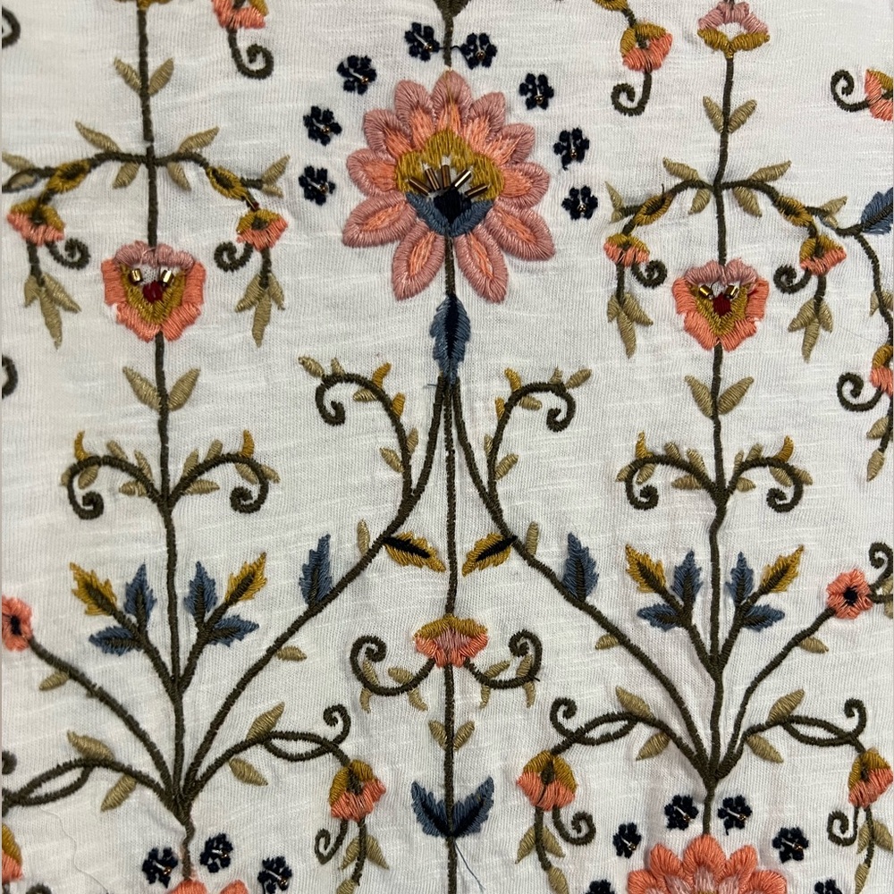 NWOT | S | Sundance Rustic Country Boho Embroidered Blouse with Beading Details - Picture 3 of 6